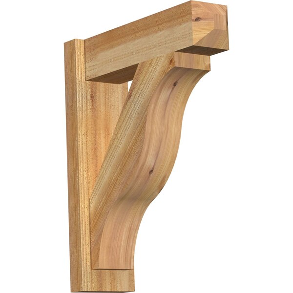 Ekena Millwork Funston Rough Sawn Craftsman Outlooker, Western Red Cedar, 6"W x 20"D x 24"H OUT06X20X24FST04RWR - main